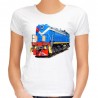 koszulka z pociągiem lokomotywą ciuchcia damska