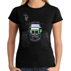 koszulka z traktorem ciągnikiem damska dla rolnika gospodarza